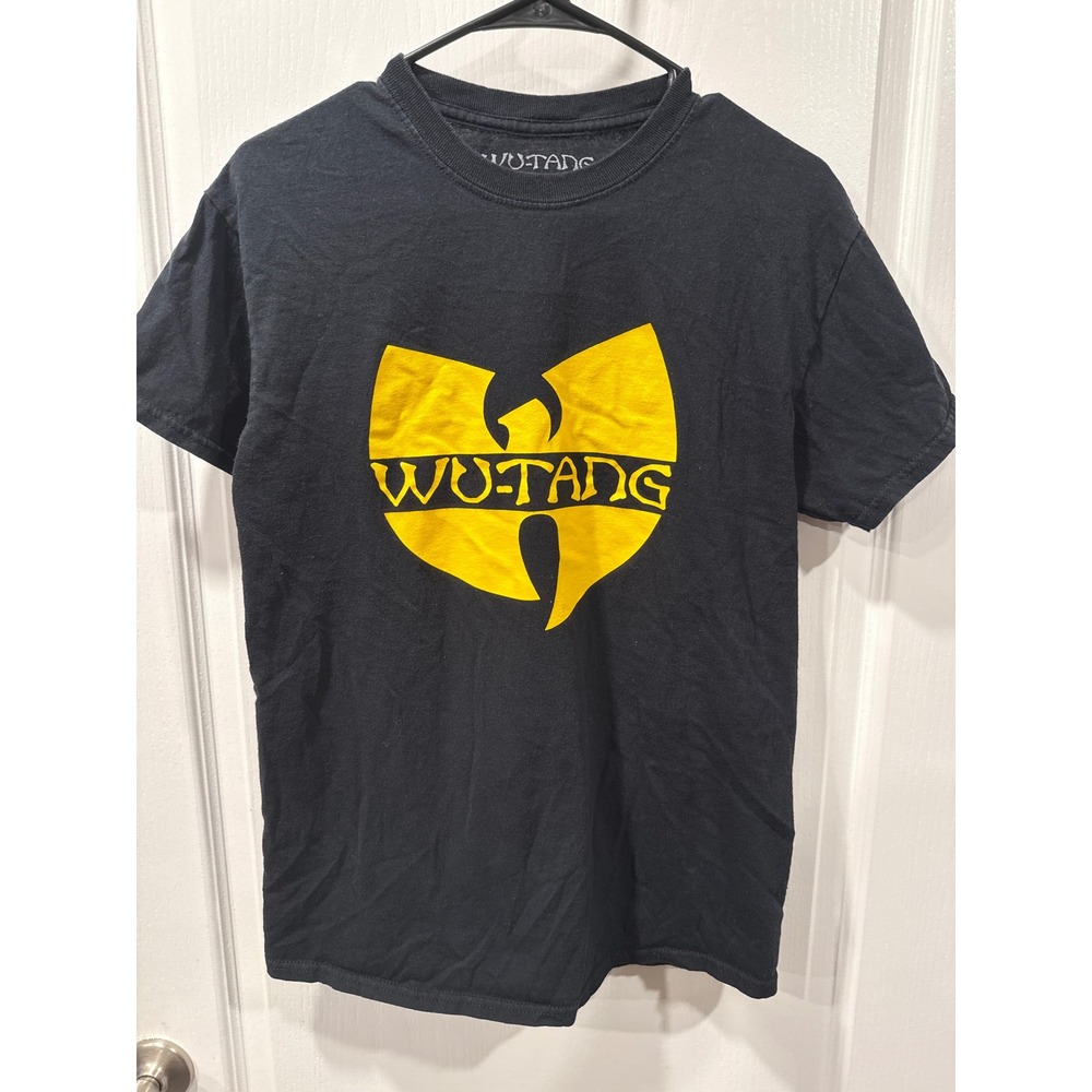Wu Tang Clan Black Yellow Logo Graphic T Shirt Mens Size Medium